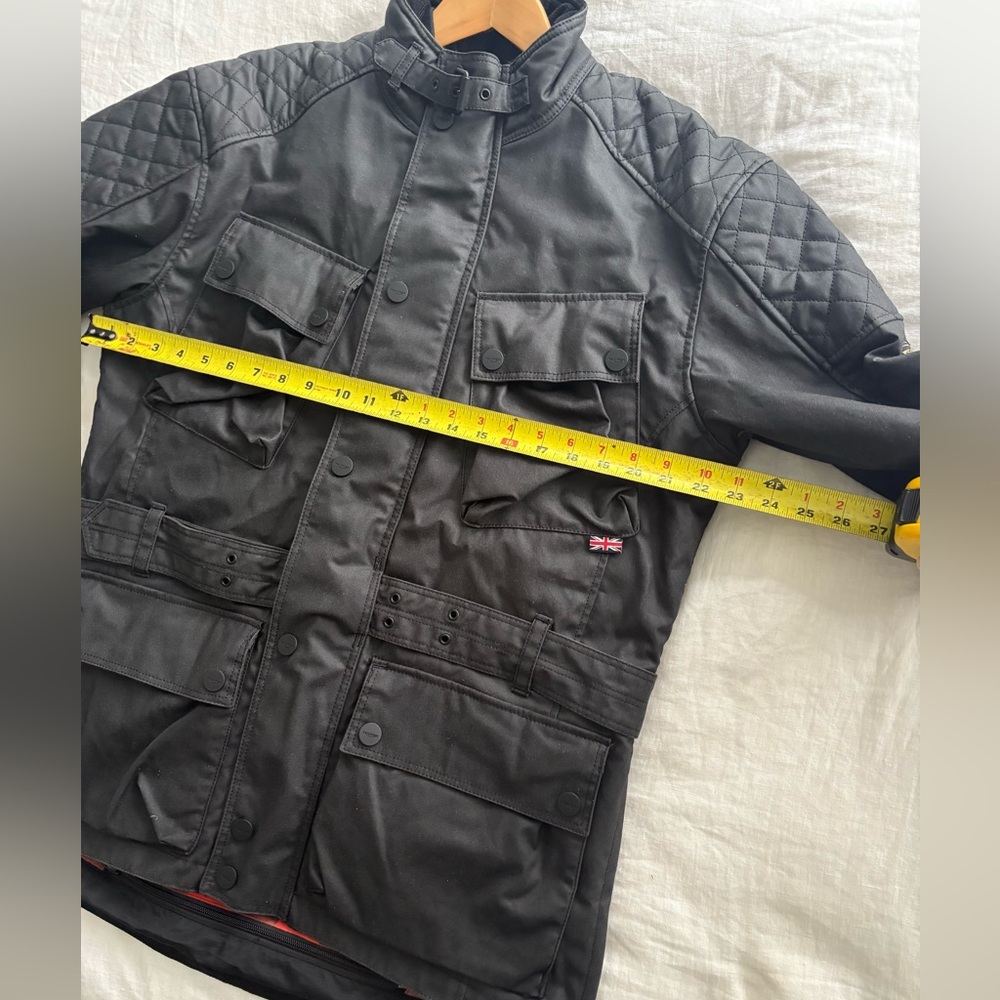 Triumph Beck Waxed Canvas Motorcycle Jacket + INCLUDED ARMOR! - Picture 5 of 13